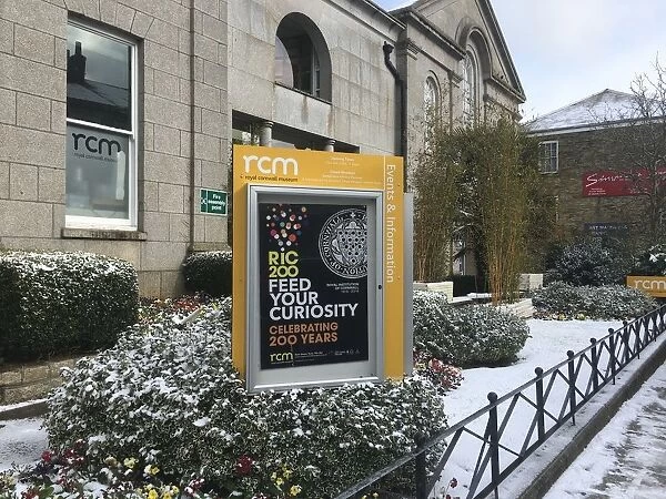 RIC200 Events Board, Royal Cornwall Museum, River Street, Truro, Cornwall. 28th February 2018