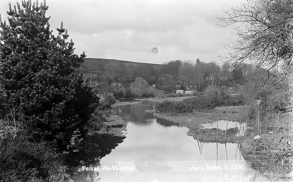 The River, Perranarworthal, Cornwall. April 1928