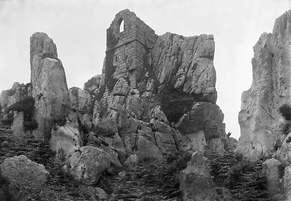 Roche Rock chapel from the northeast, Roche, Cornwall. Early 1900s