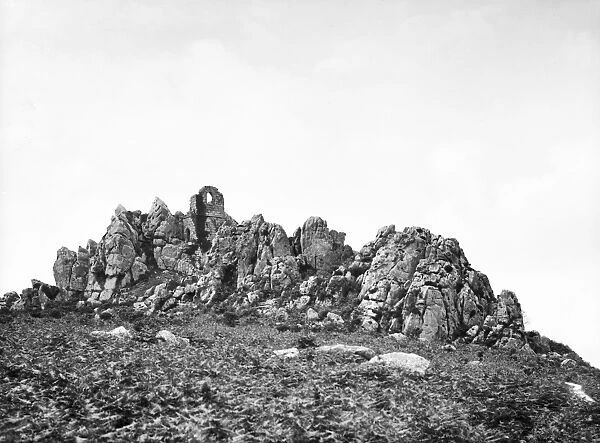 Roche Rock with the chapel from the northeast, Roche, Cornwall. 1910