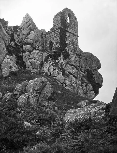 Roche Rock chapel from the southeast, Roche, Cornwall. 1905