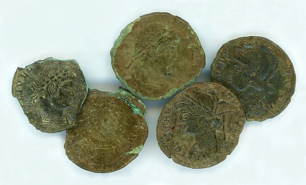 Roman Coins, St Columb Minor, Cornwall