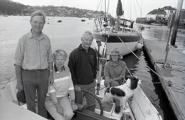 Round Britain Yachtsmen, Lostwithiel, Cornwall. July 1993