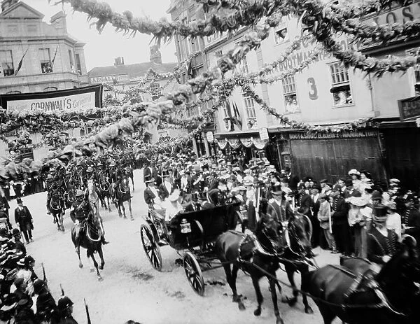 Royal Visit, High Cross, Truro, Cornwall. 15th July 1903