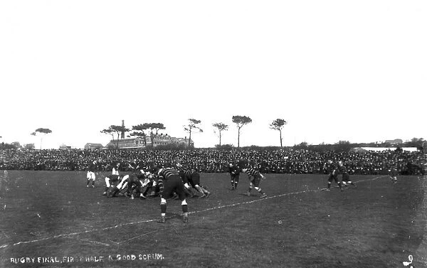 Rugby Union match, Redruth, Cornwall. 28th March 1912