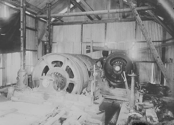 Sandycroft electric winding engine, Giew Mine, St Ives Consols, Cornwall. Around 1909