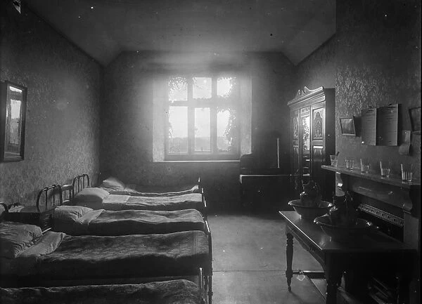 Sleeping quarters for the members of the First World War Womens Land Army at Tregavethan Farm, Truro, Cornwall. 1917