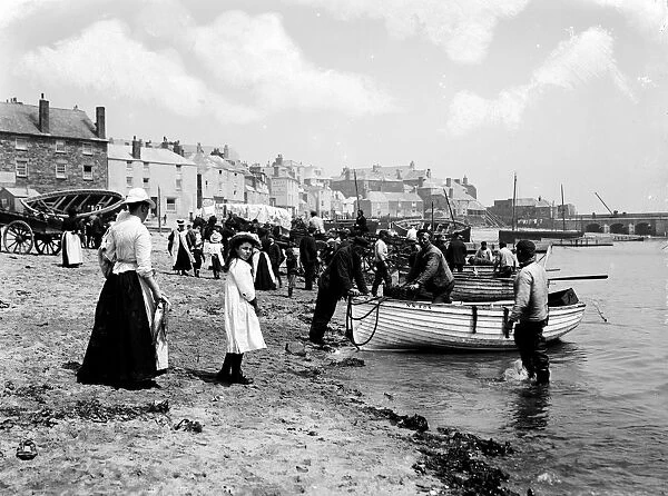 Smeatons Pier, St Ives, Cornwall. 1903
