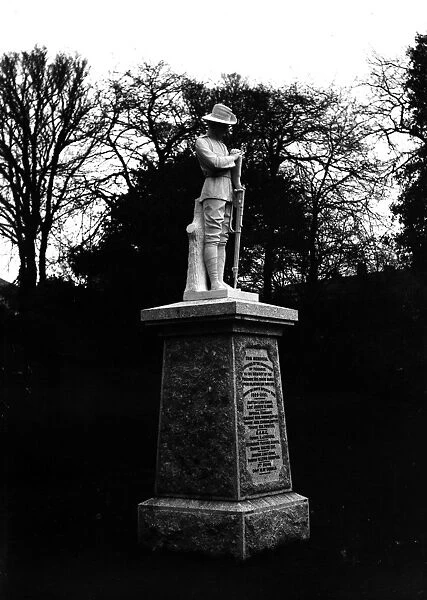 South African war memorial, Penlee Gardens, Penzance, Cornwall. Early 1900s
