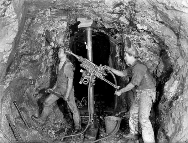 South Crofty Mine, Camborne, Cornwall. 28th February 1910