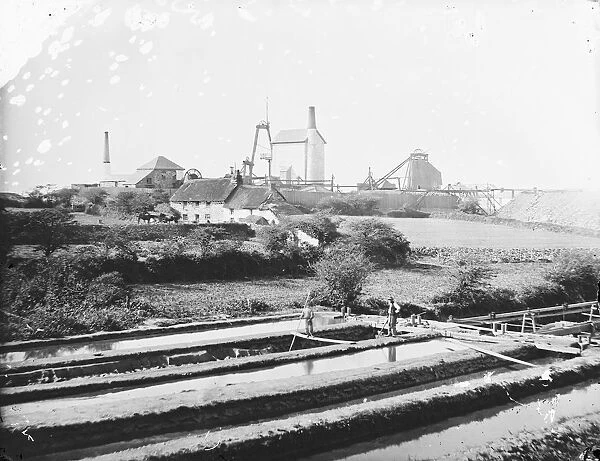 South Crofty Mine, Camborne, Cornwall. 1871