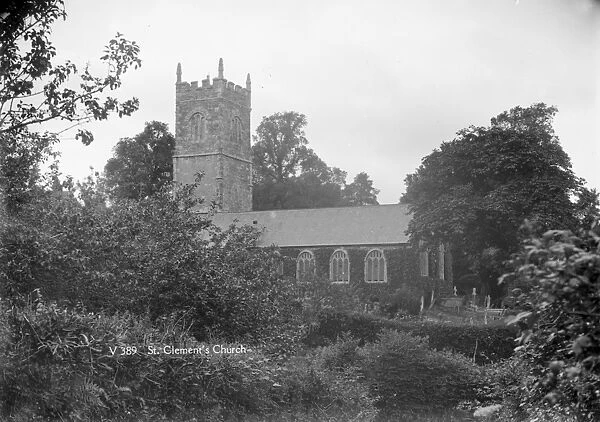St Clement Church, St Clement, Cornwall. Date unknown but probably early 1900s