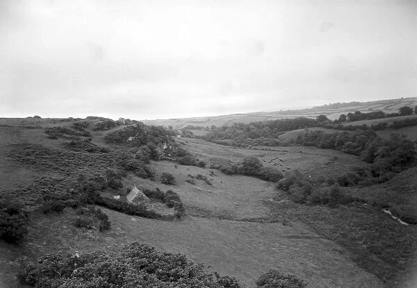 St Clether Chapel and Holy Well in their setting. Cornwall. 1959
