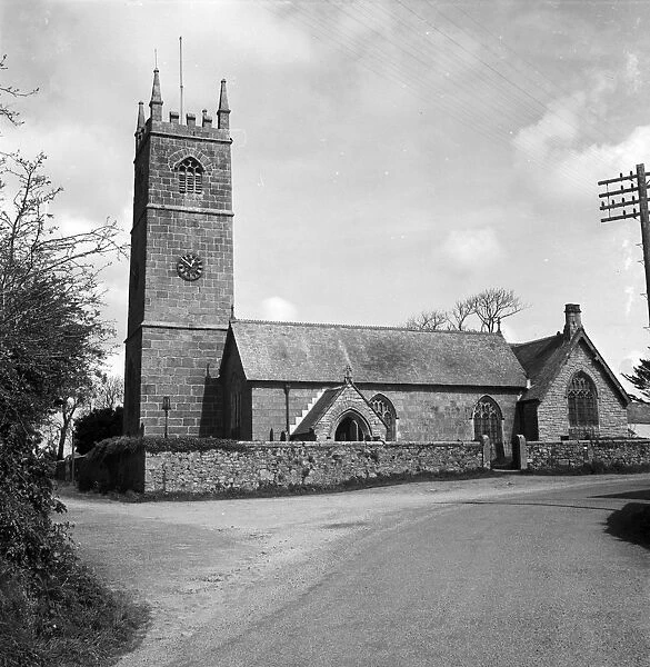 St Crewennas Church, Crowan, Cornwall. 1957