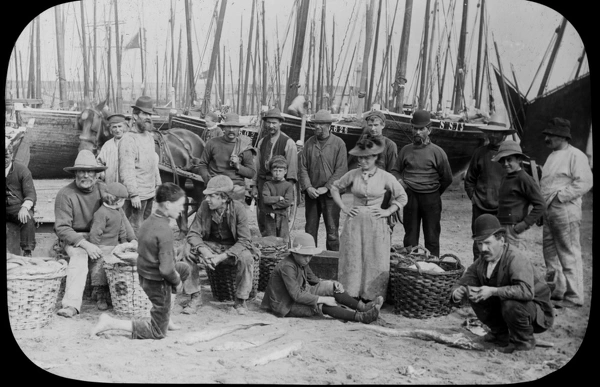 St Ives harbour, Cornwall. Late 1800s