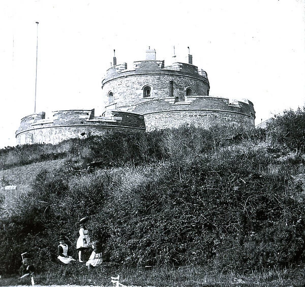 St Mawes Castle, Cornwall. Around 1900