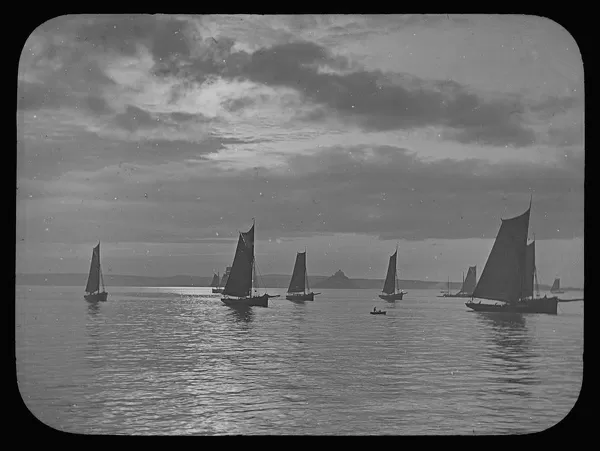 St Michaels Mount, Mounts Bay, Cornwall. Late 1890s