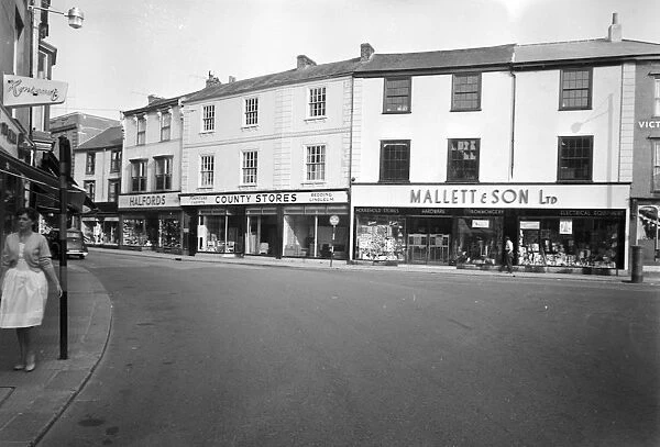 St Nicholas Street and Victoria Square,Truro, Cornwall. 1960