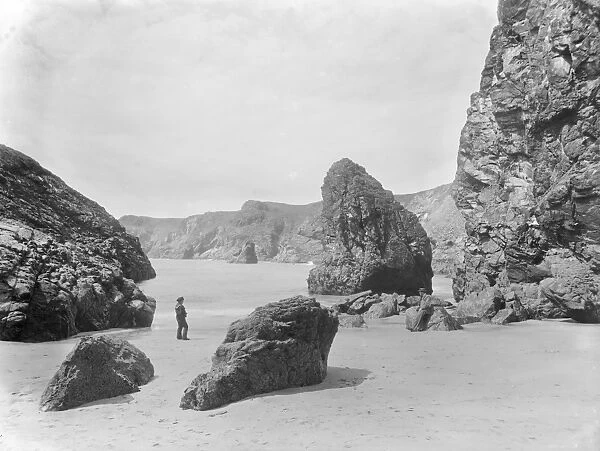 Sugar Loaf Rock, Kynance Cove, Landewednack, Cornwall. 1897
