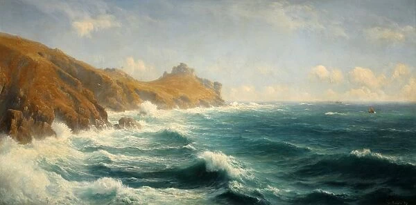 A Summers Day, Gurnards Head, Cornwall, David James (1853-1904)