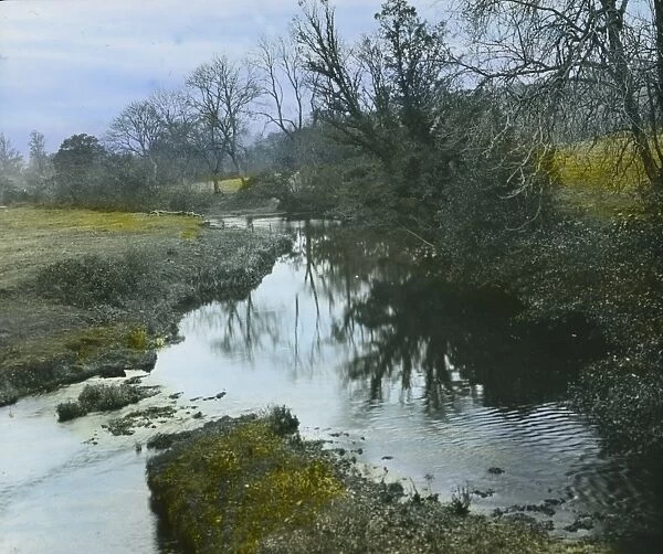 Tamar River from Polston Bridge, near Launceston, Cornwall. Around 1925