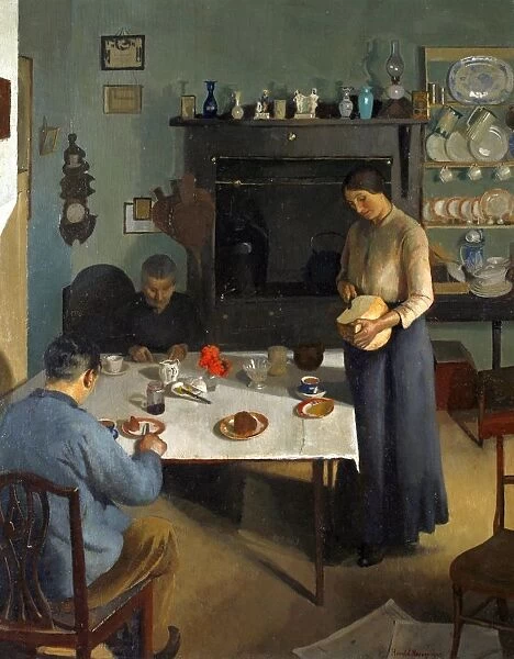 The Tea Table, Harold Harvey (1874-1941)