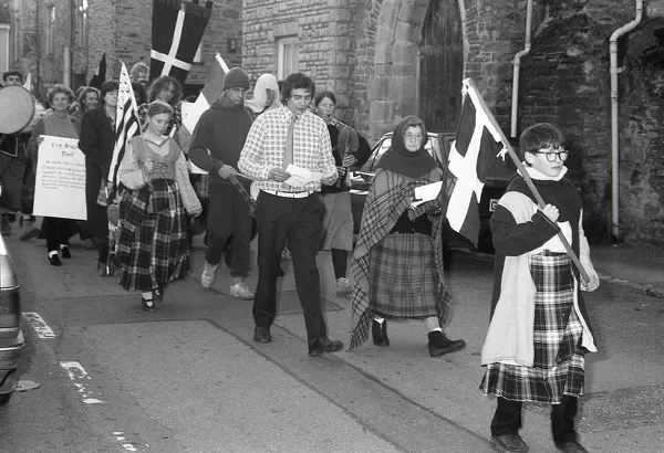 Tin Bound March, Lostwithiel, Cornwall. March 1993