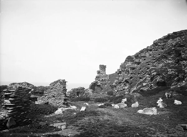 Tintagel castle ruins, Cornwall. 1907
