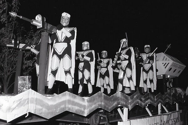 Torchlight Carnival, St Austell, Cornwall. November 1992