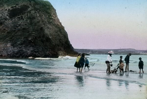 Towan Beach, Newquay, Cornwall. Around 1894