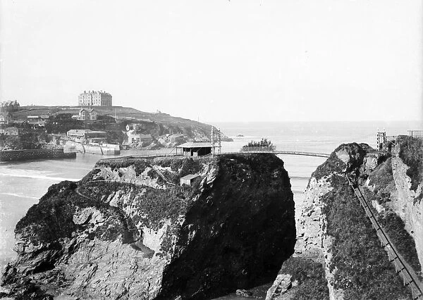 Towan Island, Newquay, Cornwall. Early 1900s