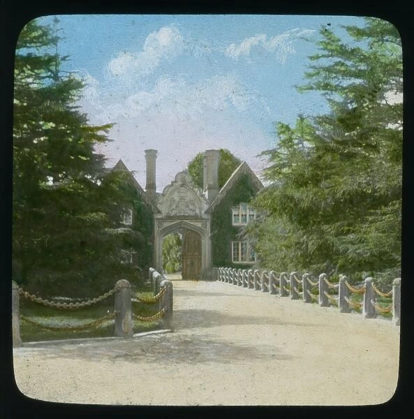 Tregothnan gatehouse and drive, Tresillian, Cornwall. Early 1900s