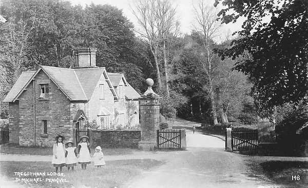 Tregothnan Lodge, Churchtown, St Michael Penkivel, Cornwall. Probably early 1900s