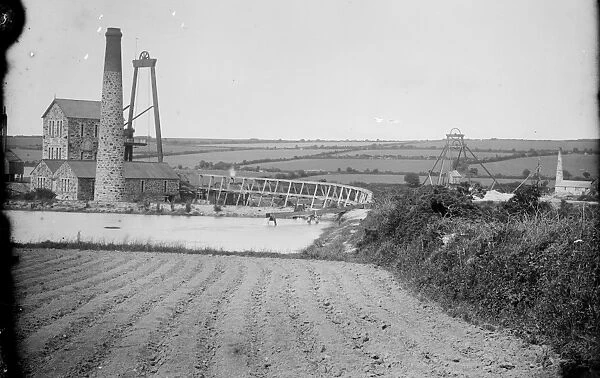 Tregurtha Downs Mine, St Hilary, Cornwall. Around 1890