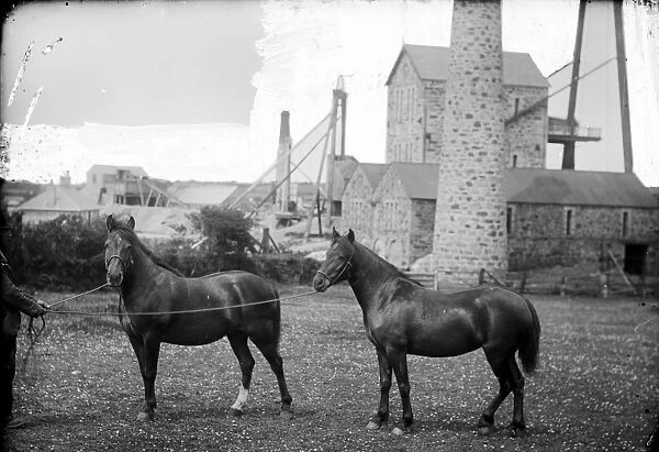 Tregurtha Downs Mine, St Hilary, Cornwall. 1890