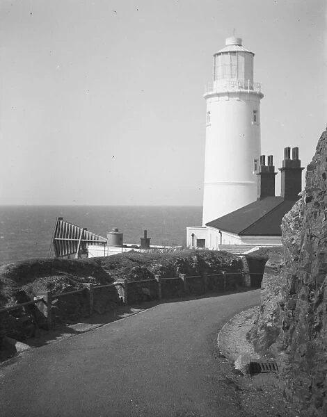 Trevose Head Lighthouse, St Merryn, Cornwall. Early 1900s