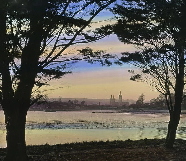 Truro from Boscawen Park, Cornwall. 1920s