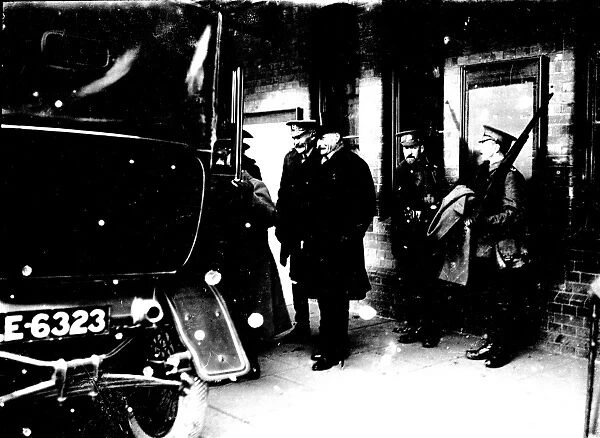 Truro railway station, Cornwall. 2nd December 1917