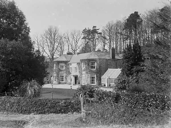 Unidentified house, probably Perranarworthal, Cornwall. Early 1900s