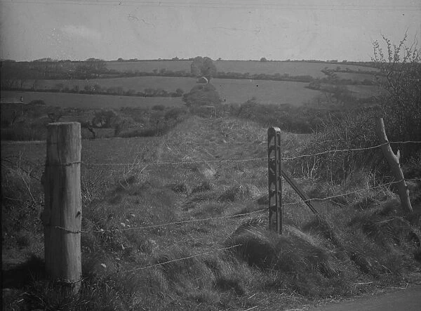View of Angarrack Incline, Hayle railway long abandoned, near Hayle, Cornwall. Date unknown