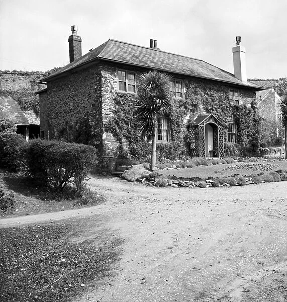 Front view of Empacombe House, Mount Edgcumbe estate, Maker, Cornwall. 1962