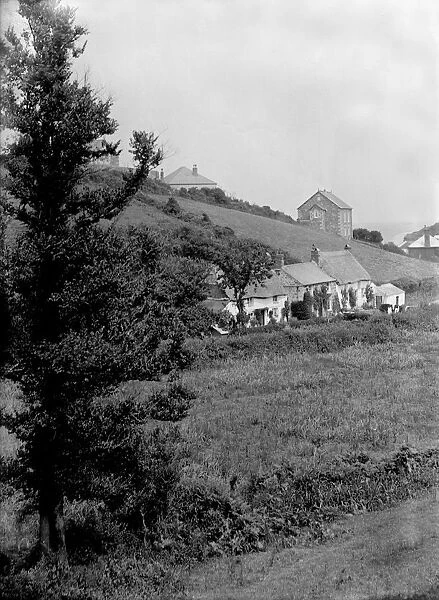 View along the valley, Porthallow, St Keverne, Cornwall, 1912