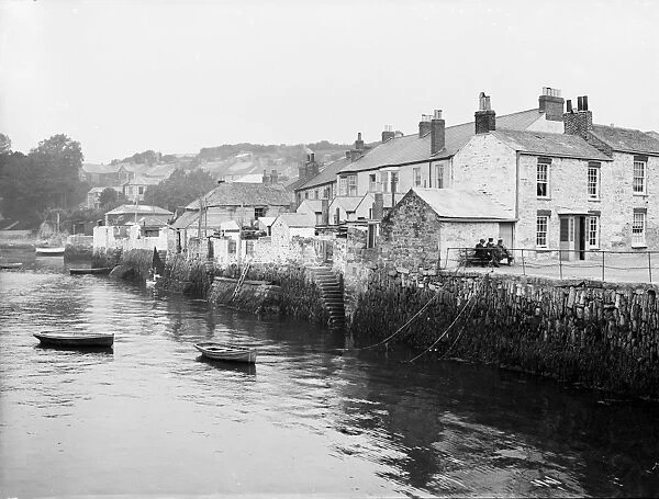 The Water side, Flushing, Cornwall. 1912