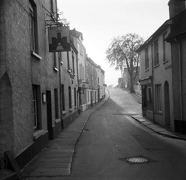 Westgate Street, Launceston, Cornwall. 1965
