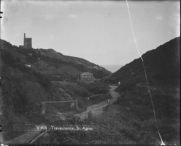 Wheal Friendly Mine, St Agnes, Cornwall. Early 1900s