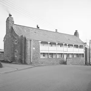 Alms Houses, Tregony Hill, Tregony, Cornwall. 1967