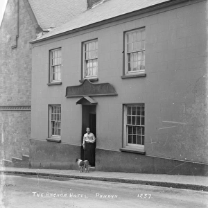 The Anchor Hotel, Quay Hill, Penryn, Cornwall. 1900s
