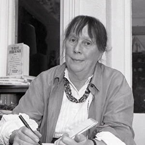 Author Judith Cook, Fowey, Cornwall. October 1993