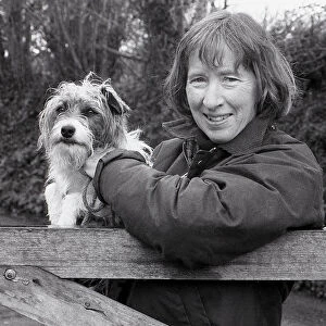Author, Mary Sharp, Lerryn, St Veep, Cornwall. July 1992