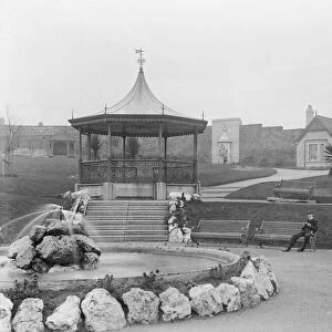 Bandstand, Victoria Gardens, Truro, Cornwall. Probably early 1900s